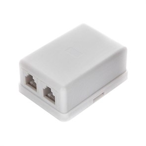 Телефонная розетка RJ-11 6P4C двойная 6520