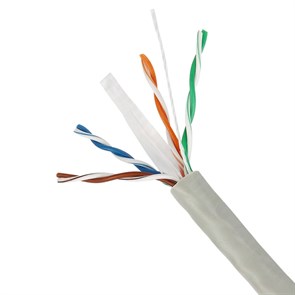 Кабель UTP cat.6 медный одножил. 4pair 23AWG 1м 28619