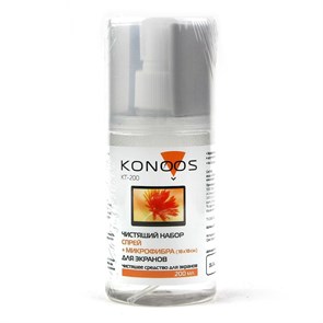 Набор для ЖК-экранов Konoos KT-200 (спрей 200мл+салфетка 18x18см) 35379