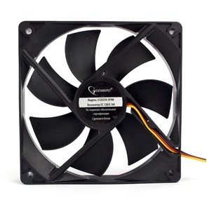 Вентилятор Gembird 120x120x25мм, 3-pin / 4-pin Molex, гидродинамический, 30см (S12025H-3P4M) 36402