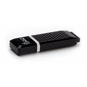 USB 2.0 Flash Drive 16GB SmartBuy Quartz, чёрный 36494