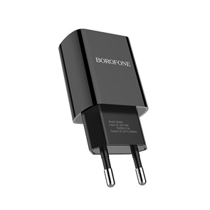 Зарядное устройство 220V -> USB 5V BOROFONE BA20A Sharp 2.1A, черный 36499