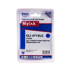 К-ж Canon CLI-471C XL Cyan (MG5740/MG6840/MG7740) увеличенной емкости, MyInk 34878