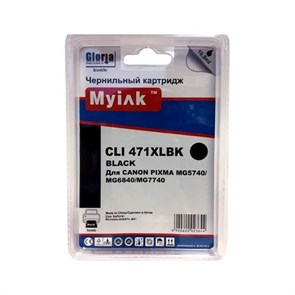К-ж Canon CLI-471BK XL Black (MG5740/MG6840/MG7740) увеличенной емкости,  MyInk 35232