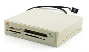 3.5" Internal USB 2.0 Card Reader Gembird  White 11683