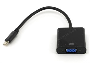 Переходник USB 3.1 Type-C (M) -> VGA (F) кабель 0.15м 34415