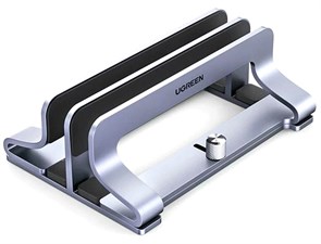 Вертикальный держатель для ноутбука, планшета Ugreen Vertical Laptop Stand Dual Slot LP258, алюминий, 150x105x50мм, 299г (60643) 36717