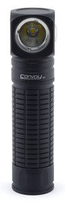 Фонарь Convoy H1 (налобный, XM-L2, 4000-4200K, 1046lm, 1x18650, 77г, 105x27мм, черный, без АКБ) 35079