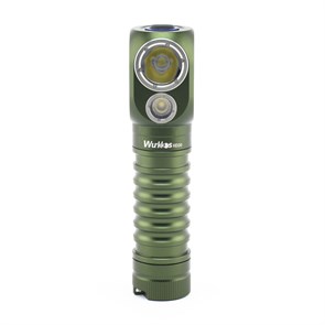 Фонарь Wurkkos HD20 (LH351D 5000K + Cree XPL 5000K, 1x21700 5000mAh в комплекте, USB-C, IP68, налобный, зеленый, 122x30мм, 130г) 36760
