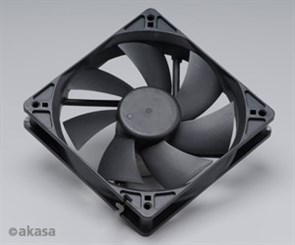 Вентилятор Akasa Black 12 Auto Thermal 120x120x25мм (AK-174BKT-B) 36658