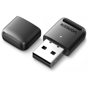 Bluetooth USB адаптер Ugreen (Bluetooth 5.0, чип RTL8761BUV, до 20м), черный (80890) 36840