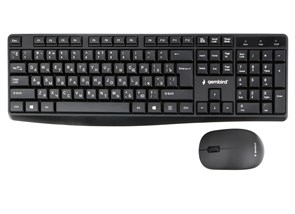Клавиатура+мышь беспроводные Gembird KBS-9300 Black, 1000dpi, 104кл., 2.4гГц 36886