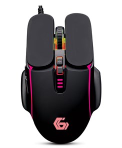 Мышь Gembird MG-820, игровая, USB, 3200dpi, 6+1кн., RGB, кабель тканевый 1.8 м 36898