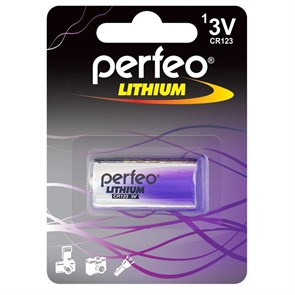 CR123A Perfeo Lithium Photo 3V 1шт. 36813