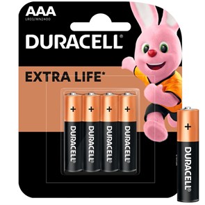 AAA (LR03) Duracell Basic MN2400, 1.5V, упаковка 4шт. 36378