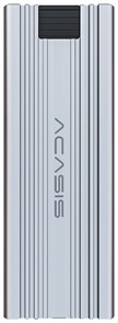 Внешний корпус для M.2 PCIe NVMe / SATA SSD ACASIS M13 (Al, серый, USB 3.0, UASP/TRIM, RTL9210B, USB-A + Type-C) 36947