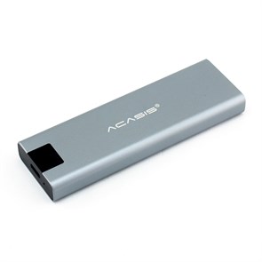 Внешний корпус для M.2 SATA SSD ACASIS M08-GF (Al, серый, USB 3.0, JMS580, кабель 0.2м) 36955