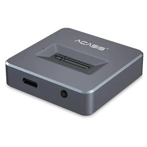 Док-станция для 1 x M.2 NVME SSD ACASIS AC-M04 (Al, серый, USB-A + Type-C) 36956