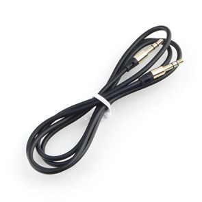 Кабель jack 3.5 мм-jack 3.5 мм 1.0м, черный Cablexpert Pro (CCAB-01-35MM-1MB) 37161
