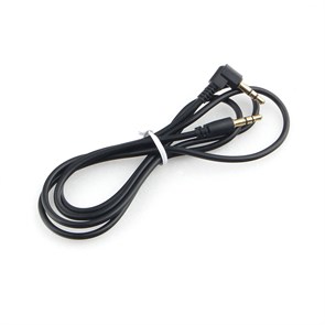Кабель jack 3.5 мм-jack 3.5 мм 1.0м, L-коннектор, черный Cablexpert Pro (CCAB-01-35MML-1MB) 37163