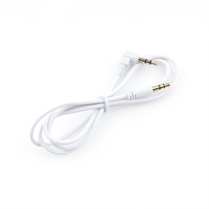 Кабель jack 3.5 мм-jack 3.5 мм 1.0м, L-коннектор, белый Cablexpert Pro (CCAB-01-35MML-1MW) 37164