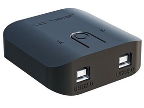 Переключатель USB 1->2 ACASIS USB-SW20 (USB 2.0, кабель USB тип A-B 1.5м 2шт.) 36952