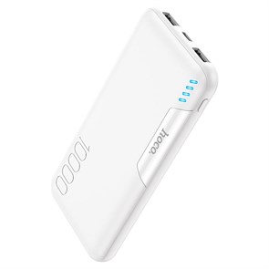 Портативный аккумулятор hoco J82 10000mAh, 2xUSB, белый 37081