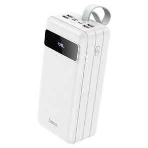 Портативный аккумулятор hoco J86B 60000mAh, вх.: Micro-USB/Type-C/Lightning 18W PD, QC 3.0, вых.: 4xUSB-Af (1x22.5W)+Type-C, белый 37084