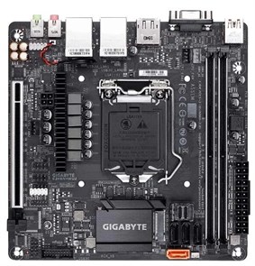 Socket 1151-v2 Gigabyte C246N-WU2 (iC246, 2xDDR4,1xminiSAS, 4xSATA 6Gb/s, M.2, DP, HDMI, D-Sub, 2xGLAN, mini-ITX) 35799