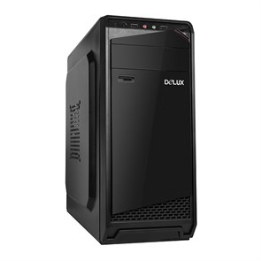 ATX DELUX DW605 450W Black, 1x80[1x90+1x120], 2xUSB3.0+2.0/ Audio I/O, GPU<320 мм CPU<150 мм БП<150 мм 37058