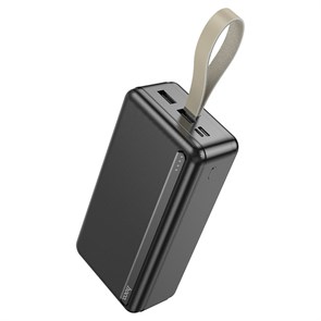 Портативный аккумулятор hoco J91B 30000mAh, вх.: Micro-USB/Type-C, вых.: 2xUSB-Af, чёрный 37345