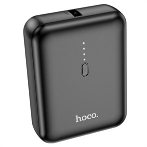 Портативный аккумулятор hoco J96 Strider 5000mAh, вх.: USB-C, вых.: 1 x USB-Af, LED, чёрный 37346