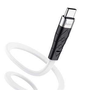 Кабель USB A --> Type-C (M) 1.0м (USB 2.0) hoco X53, белый, силиконовая оплётка, 3A 37389