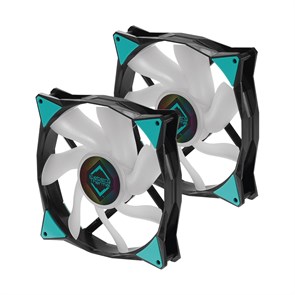 Комплект вентиляторов Iceberg Thermal IceGALE ARGB 140mm BLACK IceGALEARGB140mmBLACK2P (2шт.) 37288