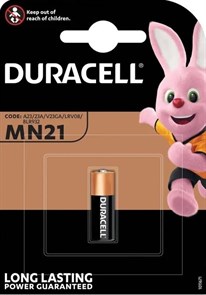 MN21 Duracell (23A) 12V, alkaline д/брелков а/сигнализаций 1шт. 4937