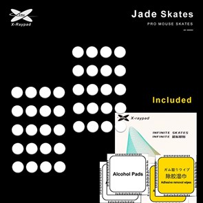 Ножки для мыши (глайды) X-raypad Jade Speed Universal Dots, универсальные, 0.8мм, D=6.5мм, 40шт 37575