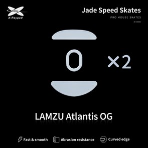 Ножки для мыши (глайды) X-raypad Jade Speed для Lamzu Atlantis OG, комплект из 2-х наборов 37583