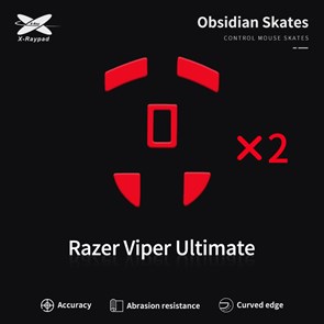 Ножки для мыши (глайды) X-raypad Obsidian Control для Razer Viper Ultimate, комплект из 2-х наборов 37590