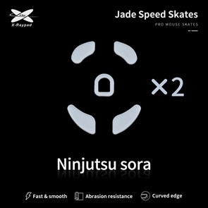 Ножки для мыши (глайды) X-raypad Jade Speed для Ninjutso Sora, комплект из 2-х наборов 37783