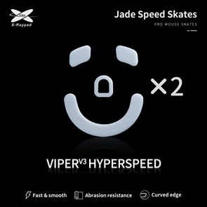 Ножки для мыши (глайды) X-raypad Jade Speed для Razer Viper V3 HyperSpeed, комплект из 2-х наборов 37787