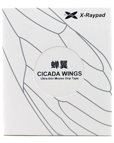 Противоскользящие наклейки на мышь X-raypad Cicada Wings V2 для Razer DeathAdder V3 Pro, чёрные 37810