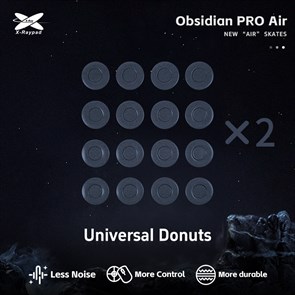 Ножки для мыши (глайды) X-raypad Obsidian Pro Air Skates Universal Donuts, универсальные, 1.0мм, D=9.5мм, 32шт 38083
