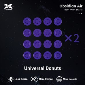 Ножки для мыши (глайды) X-raypad Obsidian Air Skates Universal Donuts, универсальные, 1.0мм, D=9.5мм, 32шт 38084