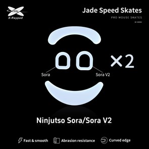 Ножки для мыши (глайды) X-raypad Jade Speed для Ninjutso Sora / Sora V2, комплект из 2-х наборов 38033