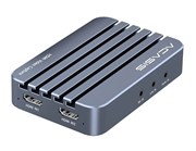 Плата видеозахвата ACASIS VC-018 Pro 2 x HDMI -> USB (1080p@60Hz+1080p@30Hz, HDMI out, Mic/Line/Audio In, fan) 37982