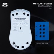 Ножки для мыши (глайды) X-raypad Meteorite Glass Skates Universal Dots, Black, универсальные, 0.99мм, D=6.5мм, 8шт 38192