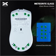 Ножки для мыши (глайды) X-raypad Meteorite Glass Skates Universal Dots, Blink Dots, универсальные, 0.99мм, D=6.5мм, 8шт 38194