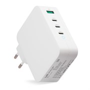 Адаптер питания TopOn TOP-GaN 130W (1xUSB+3xUSB-C, PD, PPS, USB QC) белый 38799