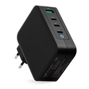 Адаптер питания TopOn TOP-GaN 130W (1xUSB+3xUSB-C, PD, PPS, USB QC) чёрный 38800
