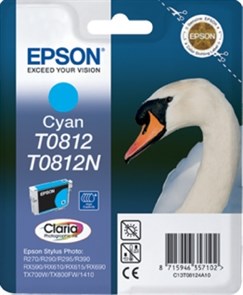 К-ж Epson T0812 Cyan для EPS R270/290/RX590 повышенной емкости ориг. 14118